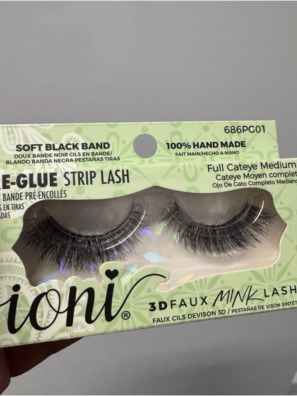 Ardell 3D Faux Mink Full Cat Eye Medium False Lashes - Black